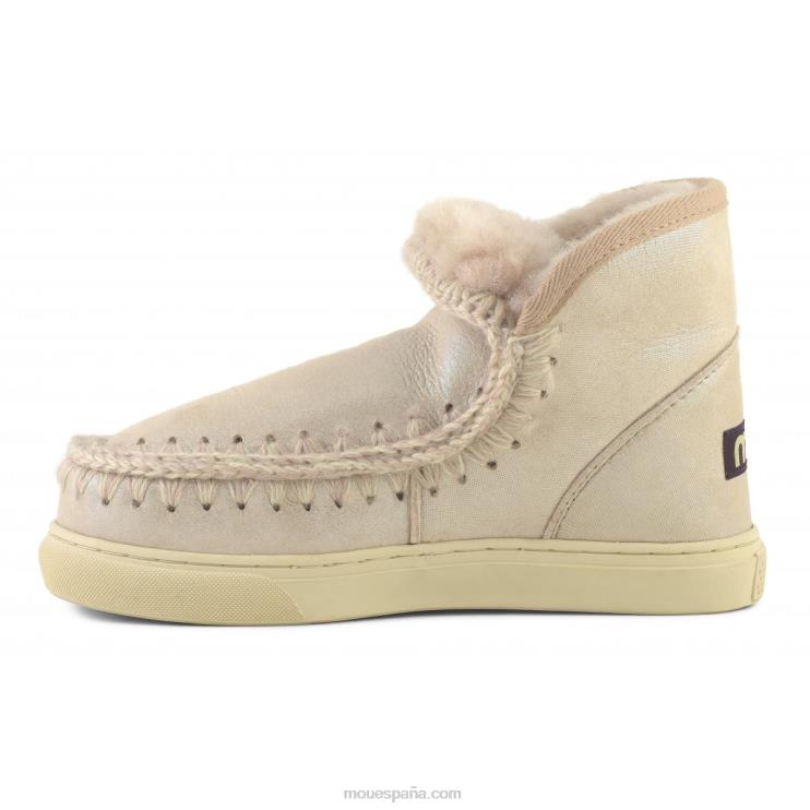 mujer zapatilla esquimal Mou NN6RX665 beige rosa