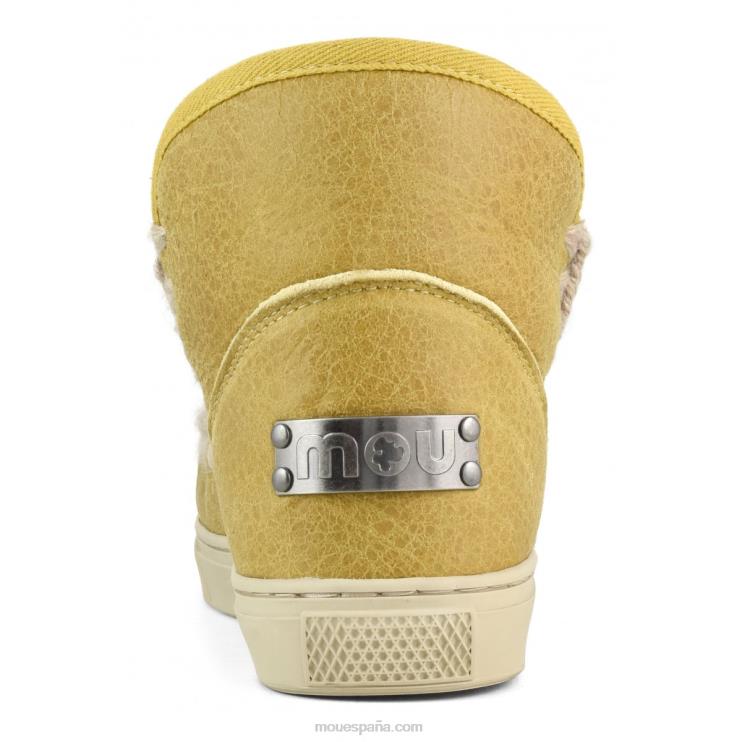 mujer zapatilla esquimal Mou NN6RX671 coñac encerado viejo