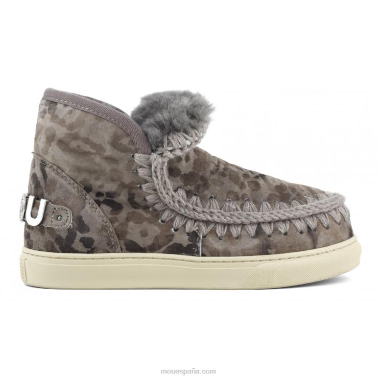 mujer zapatilla esquimal edicion limitada Mou NN6RX659 estampado leopardo topo