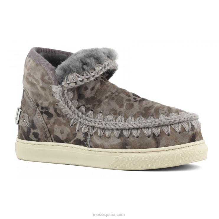 mujer zapatilla esquimal edicion limitada Mou NN6RX659 estampado leopardo topo