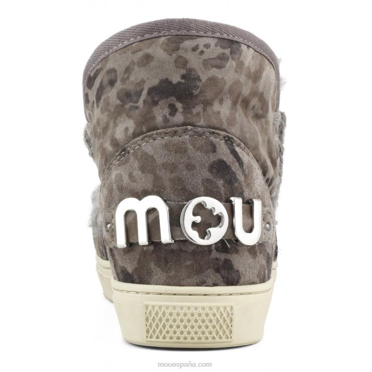 mujer zapatilla esquimal edicion limitada Mou NN6RX659 estampado leopardo topo