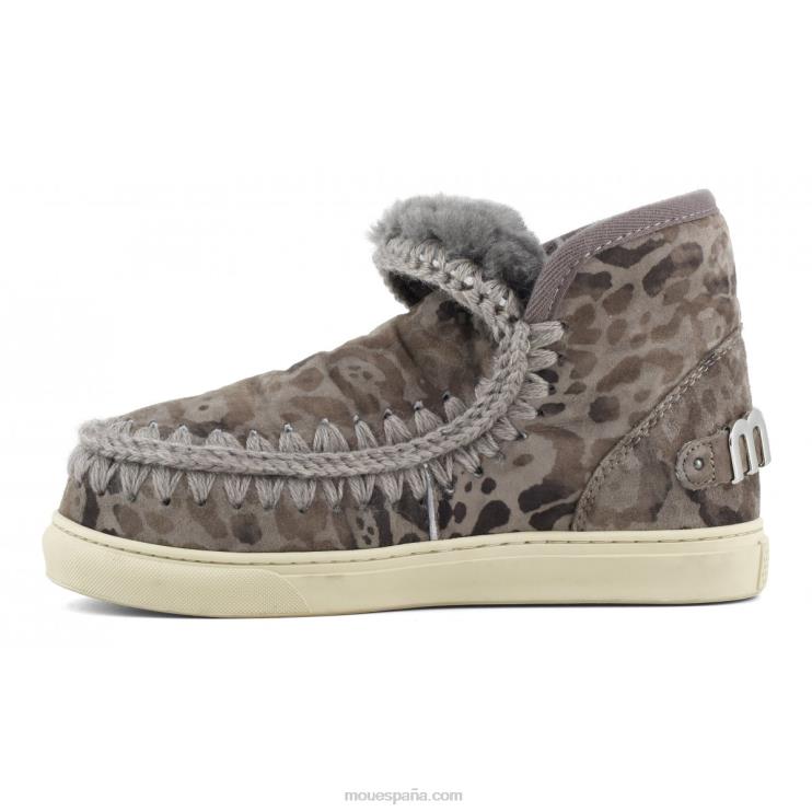 mujer zapatilla esquimal edicion limitada Mou NN6RX659 estampado leopardo topo