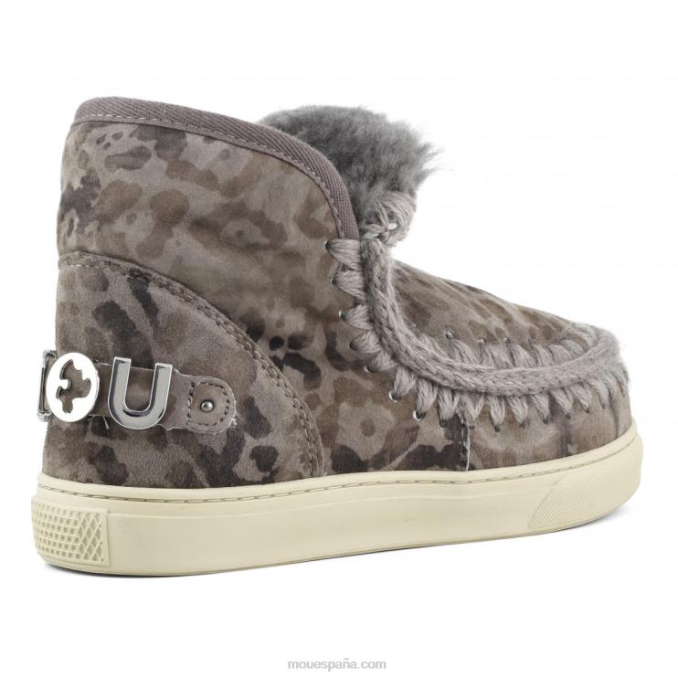 mujer zapatilla esquimal edicion limitada Mou NN6RX659 estampado leopardo topo