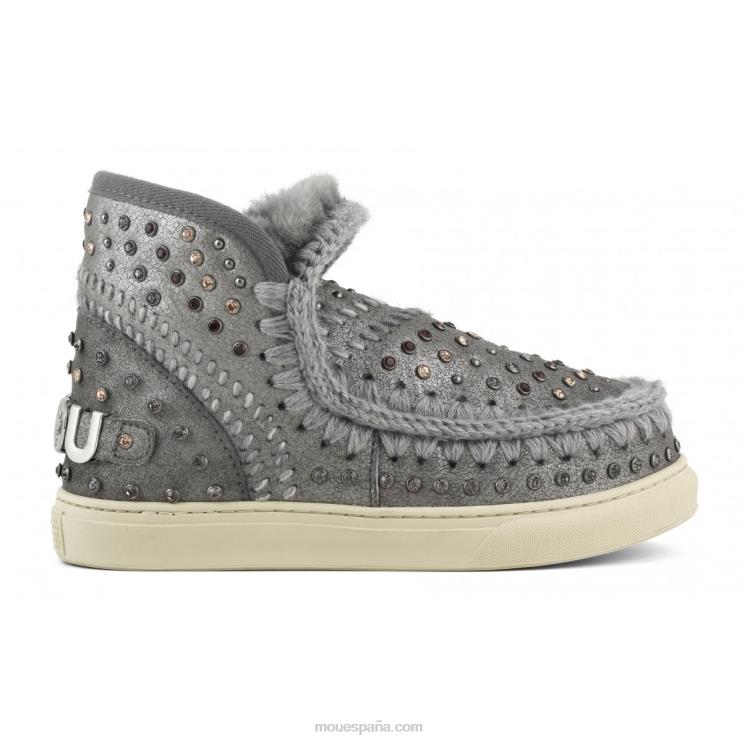 mujer zapatilla esquimal tachuelas y punto Mou NN6RX680 polvo de hierro