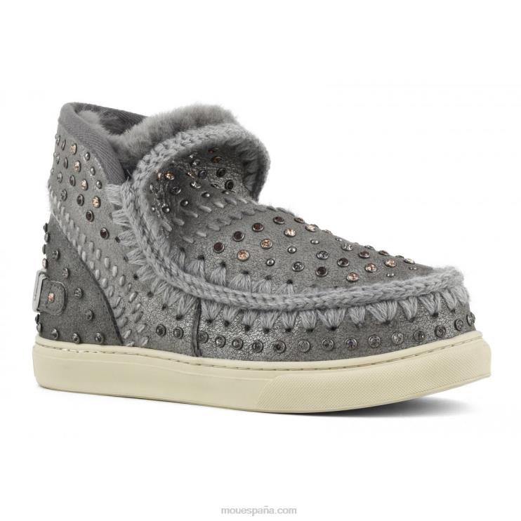 mujer zapatilla esquimal tachuelas y punto Mou NN6RX680 polvo de hierro