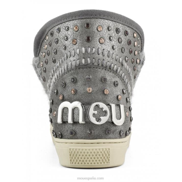 mujer zapatilla esquimal tachuelas y punto Mou NN6RX680 polvo de hierro