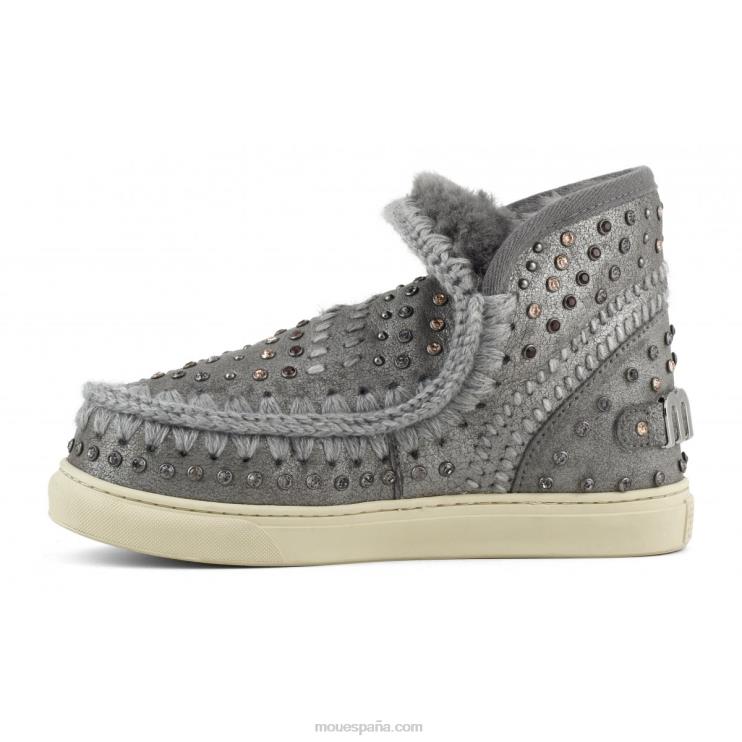 mujer zapatilla esquimal tachuelas y punto Mou NN6RX680 polvo de hierro