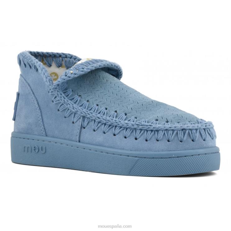 mujer zapatilla monocromática Mou NN6RX38 azul nilo