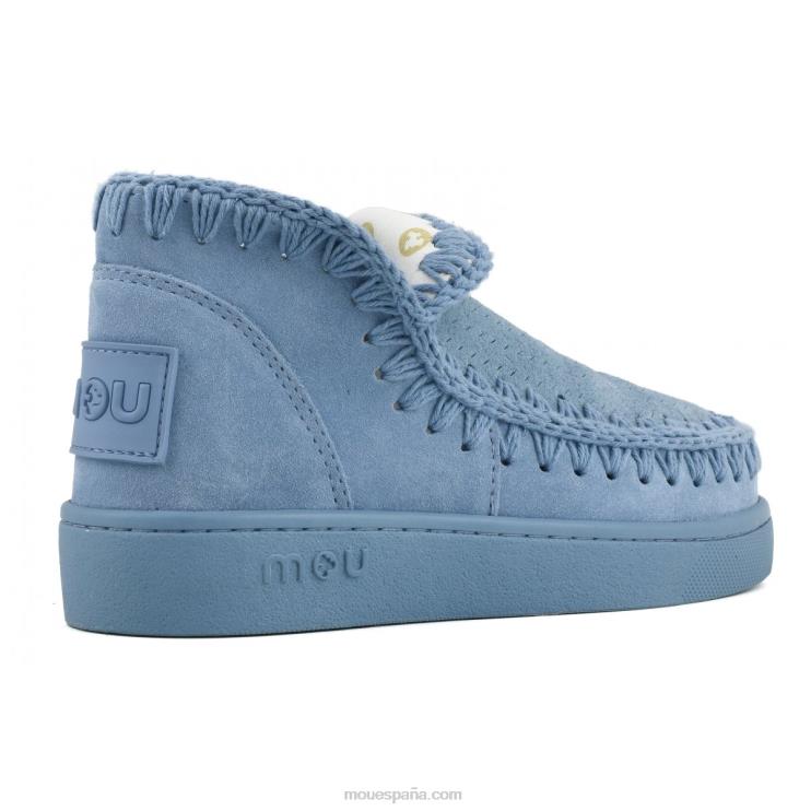 mujer zapatilla monocromática Mou NN6RX38 azul nilo