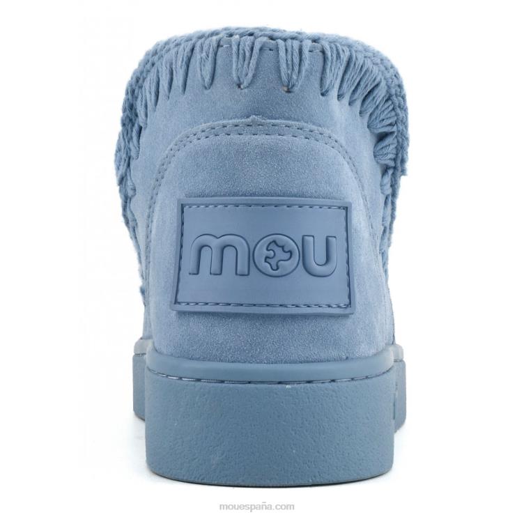 mujer zapatilla monocromática Mou NN6RX38 azul nilo