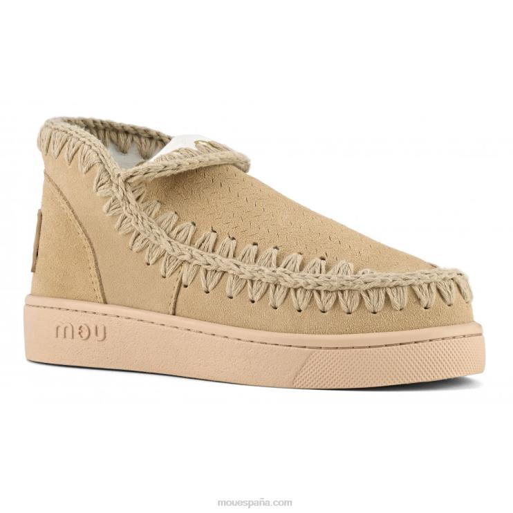 mujer zapatilla monocromática Mou NN6RX40 trigo