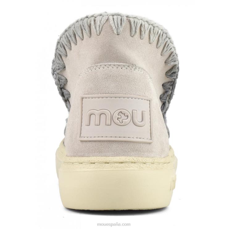 mujer costuras degradadas de gamuza audaz Mou NN6RX83 tiza