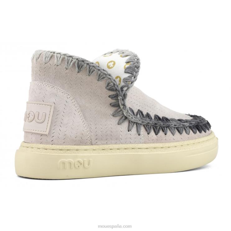 mujer costuras degradadas de zapatillas llamativas Mou NN6RX90 tiza