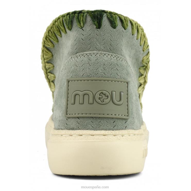 mujer costuras degradadas de zapatillas llamativas Mou NN6RX91 salvia de verano