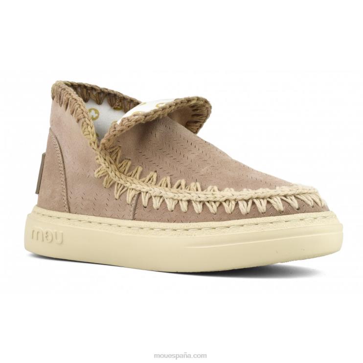 mujer costuras degradadas de zapatillas llamativas Mou NN6RX94 arena rosa (fundente)