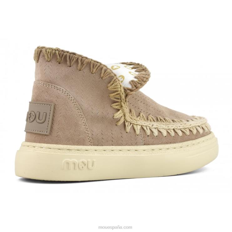 mujer costuras degradadas de zapatillas llamativas Mou NN6RX94 arena rosa (fundente)