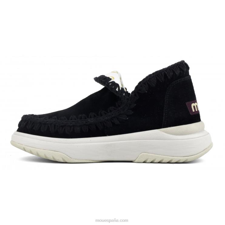 mujer jogger de gamuza Mou NN6RX101 negro