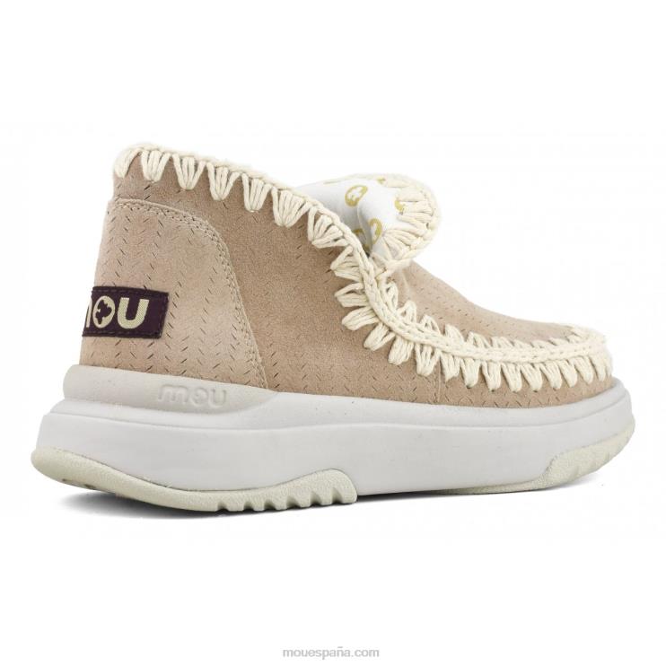 mujer jogger de gamuza Mou NN6RX103 arena rosa (fundente)