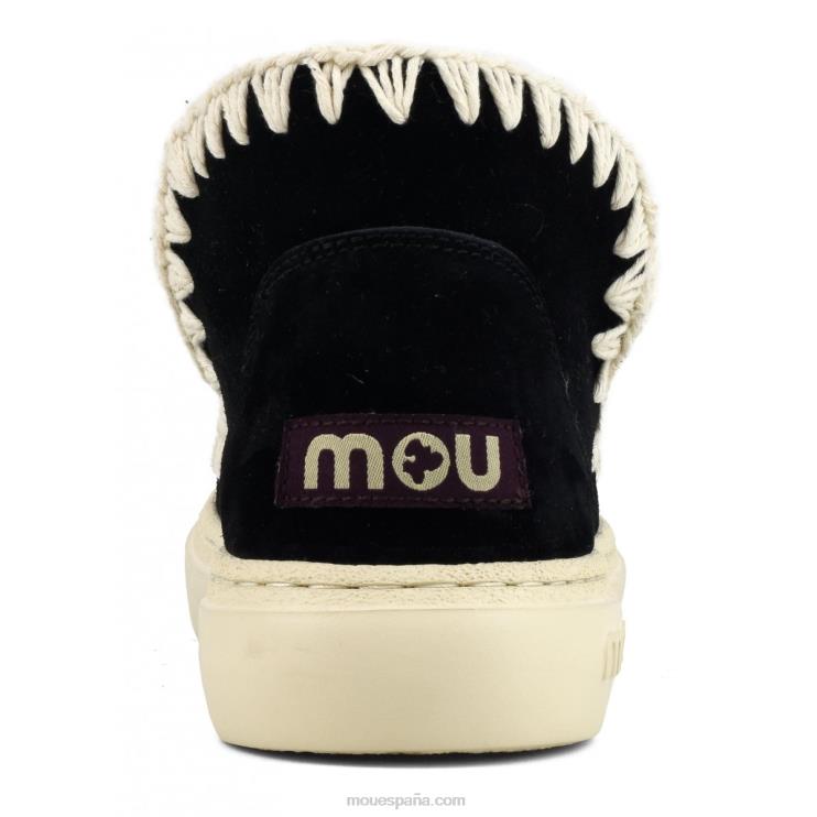 mujer parte superior de ganchillo audaz Mou NN6RX76 blanco negro