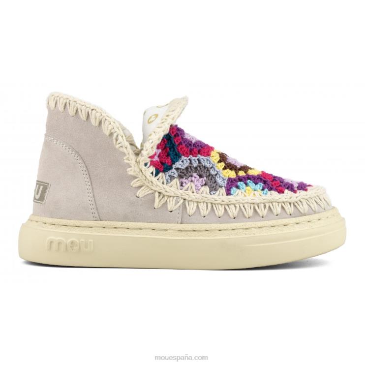 mujer parte superior de ganchillo audaz Mou NN6RX77 tiza