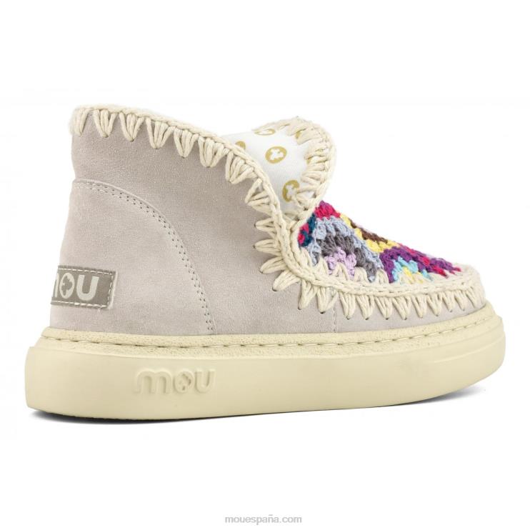 mujer parte superior de ganchillo audaz Mou NN6RX77 tiza