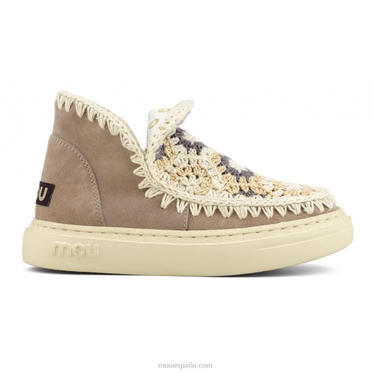 mujer parte superior de ganchillo audaz Mou NN6RX78 arena rosa (fundente)