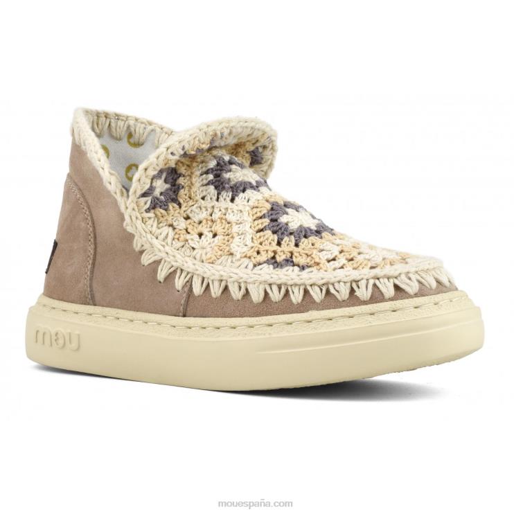 mujer parte superior de ganchillo audaz Mou NN6RX78 arena rosa (fundente)