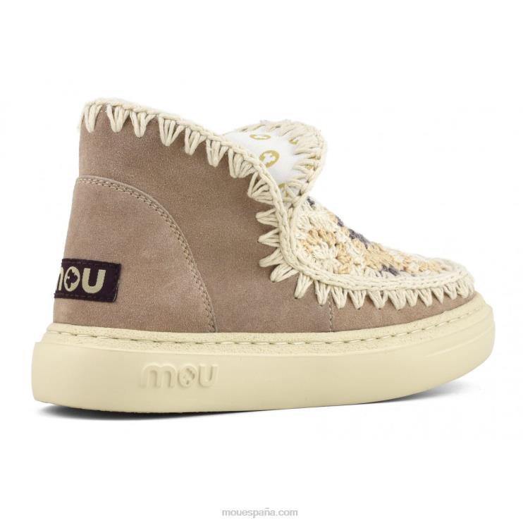 mujer parte superior de ganchillo audaz Mou NN6RX78 arena rosa (fundente)