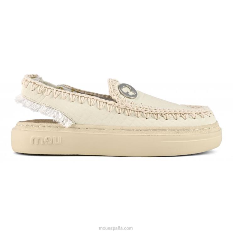 mujer zueco audaz Mou NN6RX96 blanco