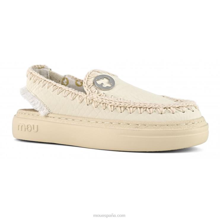 mujer zueco audaz Mou NN6RX96 blanco