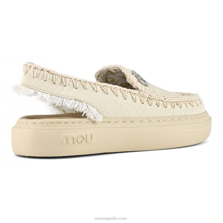 mujer zueco audaz Mou NN6RX96 blanco