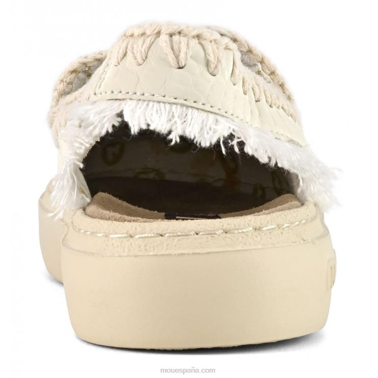 mujer zueco audaz Mou NN6RX96 blanco