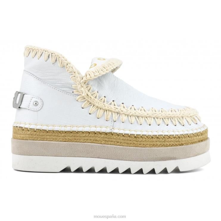 mujer cuero especial esquimal yute Mou NN6RX213 lagarto blanco