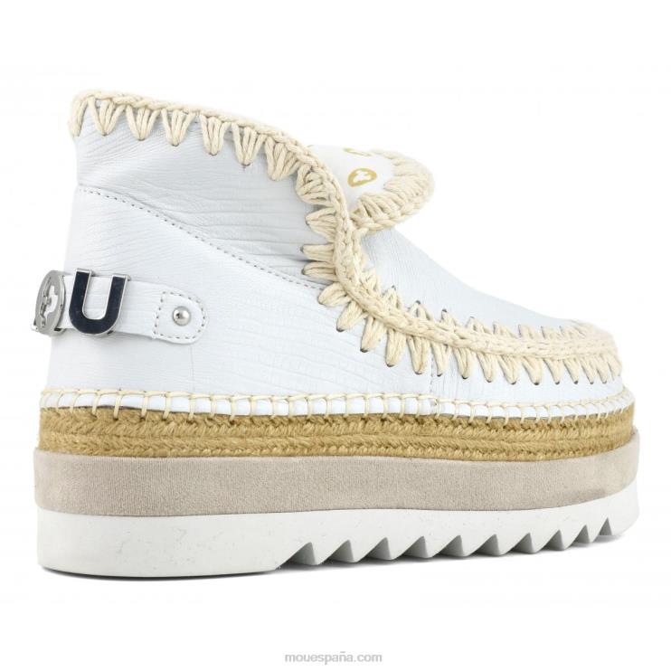mujer cuero especial esquimal yute Mou NN6RX213 lagarto blanco