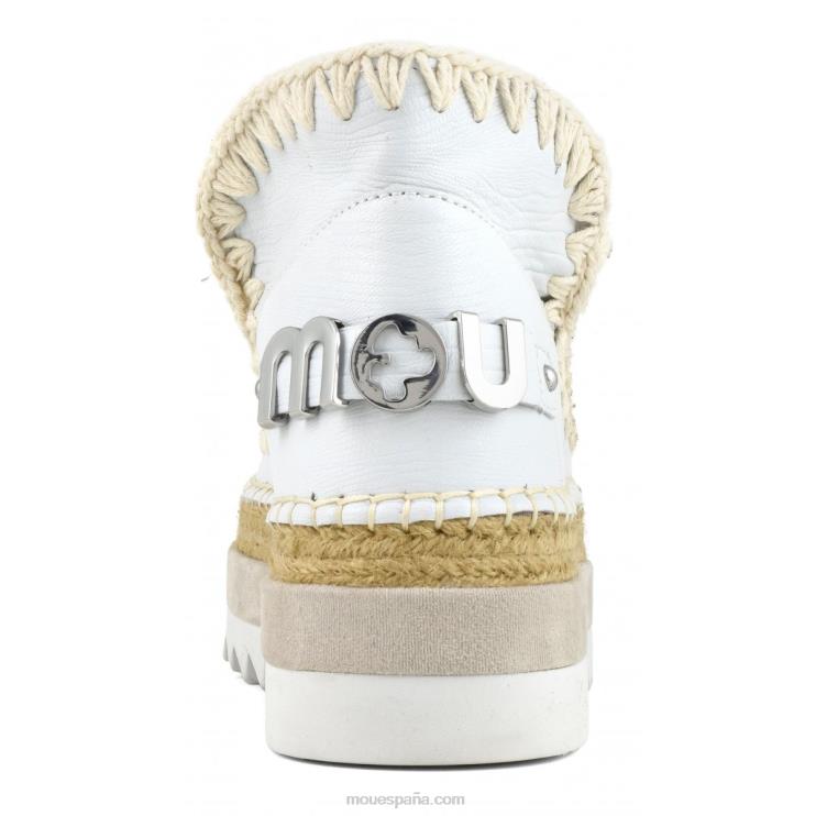 mujer cuero especial esquimal yute Mou NN6RX213 lagarto blanco