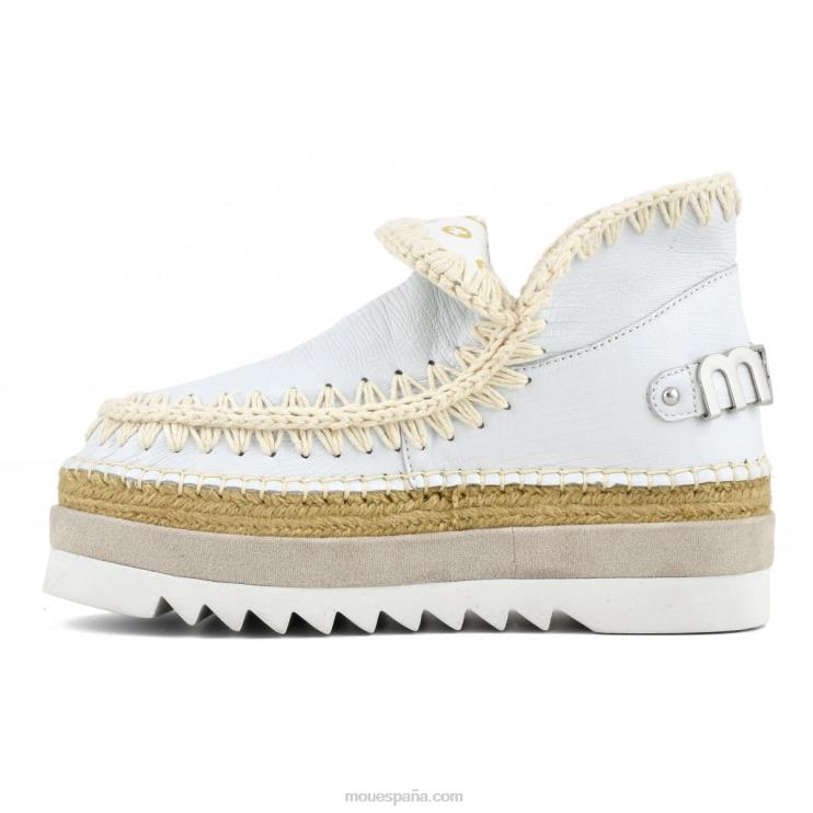 mujer cuero especial esquimal yute Mou NN6RX213 lagarto blanco