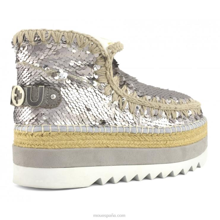 mujer lentejuelas de yute esquimal Mou NN6RX217 lentejuelas bronce