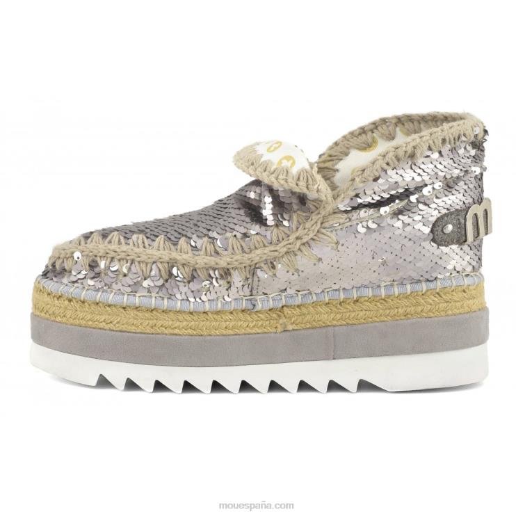 mujer lentejuelas de yute esquimal Mou NN6RX217 lentejuelas bronce