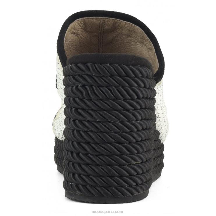 mujer cuña de cuerda Mou NN6RX206 blanco