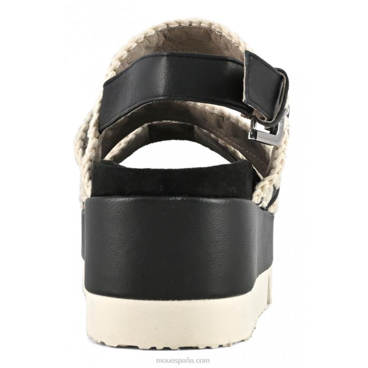 mujer forma plana japonesa Mou NN6RX183 blanco negro