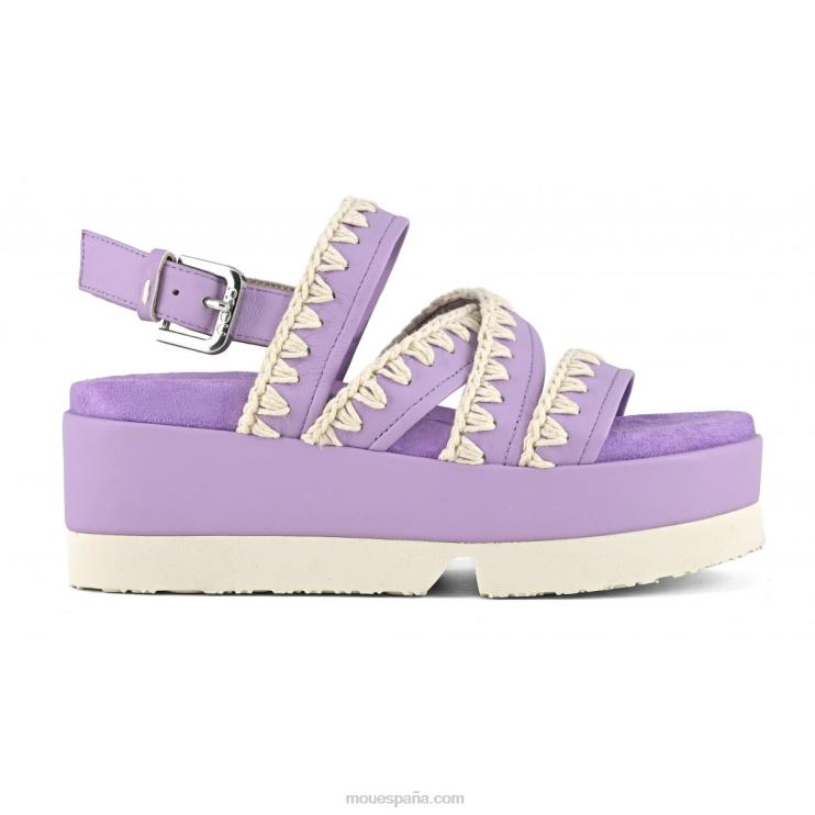 mujer forma plana japonesa Mou NN6RX184 lila