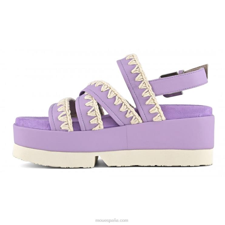 mujer forma plana japonesa Mou NN6RX184 lila