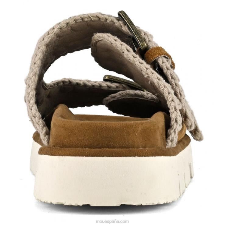 mujer nueva bio con hebillas Mou NN6RX123 coñac