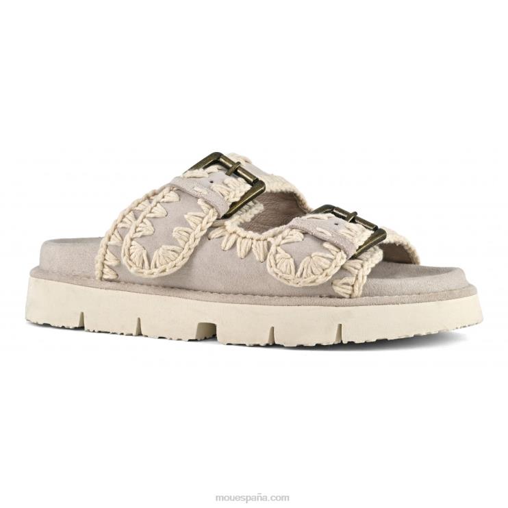 mujer nueva bio con hebillas Mou NN6RX124 tiza