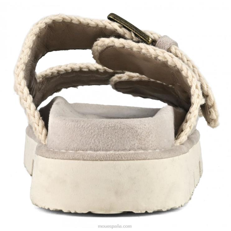 mujer nueva bio con hebillas Mou NN6RX124 tiza