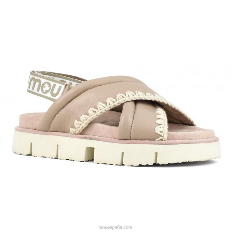 mujer nuevo empeine bio entrecruzado Mou NN6RX154 arena