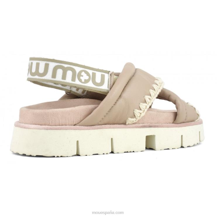 mujer nuevo empeine bio entrecruzado Mou NN6RX154 arena