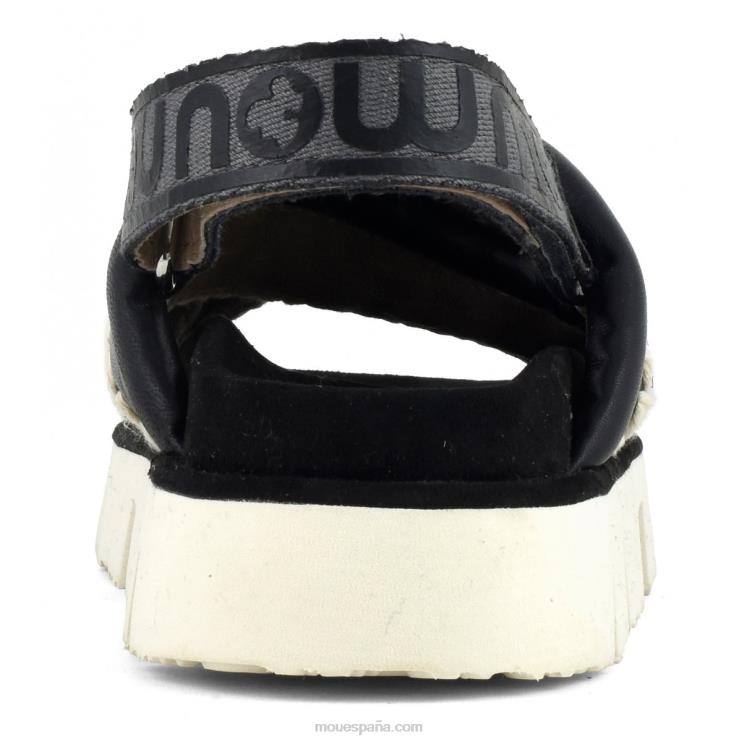 mujer nuevo empeine bio entrecruzado Mou NN6RX155 blanco negro