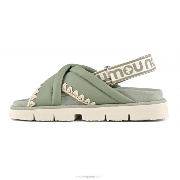 mujer nuevo empeine bio entrecruzado Mou NN6RX157 salvia de verano