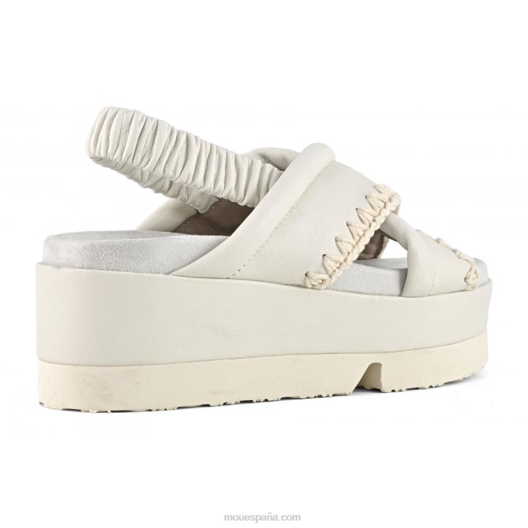 mujer parte superior cruzada japonesa Mou NN6RX194 blanco